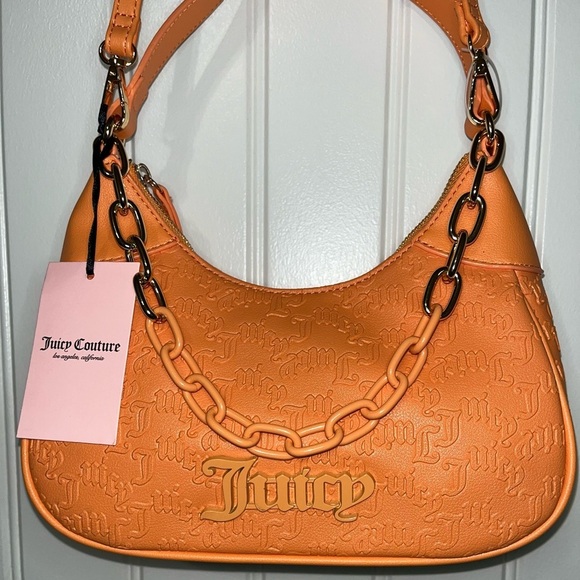 Juicy Couture Apricot Crush “Can’t Tame Her” Shoulder Bag, NWT - Picture 12 of 16